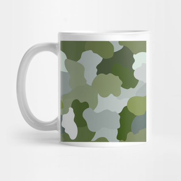 Military camouflage with green shades for army background by IrinaGuArt